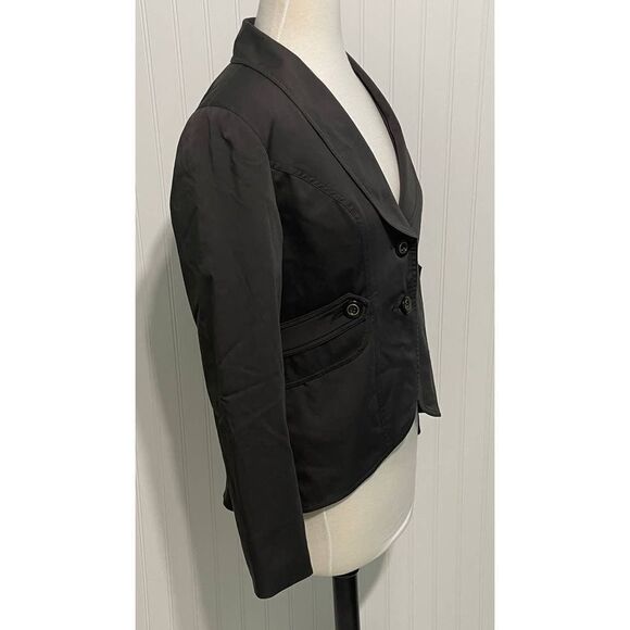 Cabi Work It Two Button Blazer 769 Flap Pockets  Career Charcoal Grey‎ SIze 6 - Picture 5 of 11